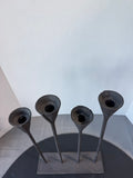Pottery Barn Petaluma Brutalist Hammered Iron Candelabra (2 AVAILABLE—PRICED INDIVIDUALLY AT $25 EACH)