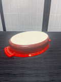 Le Creuset Enameled Stoneware Oval Au Gratin Dish, Red