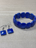 Lapis Lazuli Stretch Bracelet & Earrings