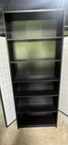 Black IKEA Bookcase C, Particle Board/Cardboard Backing