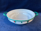 Riess Enamelware Country Floral Farmer Bowl