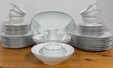 43-Piece Noritake 6441 Whitebrook China Set