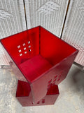 Pair of IKEA Lekman Red Plastic Storage Boxes