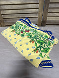 Williams Sonoma Butterflies And Flowers Round Table Cloth (B)