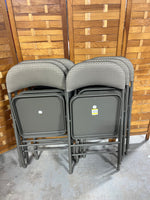 Cosco Set of 6 Folding Chairs, taupe color fabric