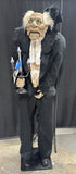 5.5FT Creepy Butler with Nevermore Raven, Lights, Animation & Sounds (WORKS)