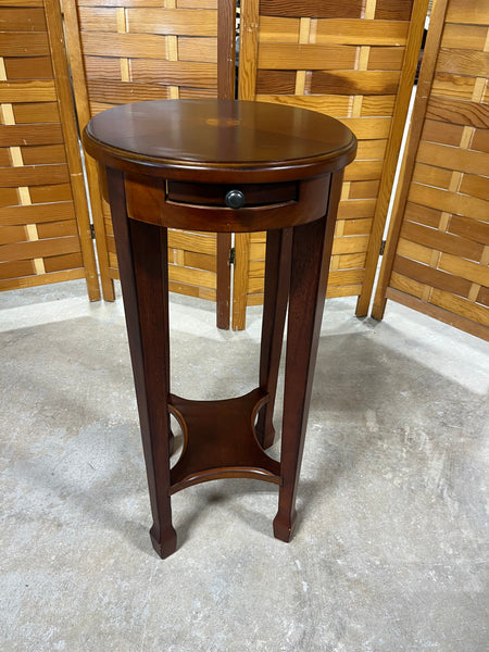 Butler Petite Oval Side Table with Pull Out