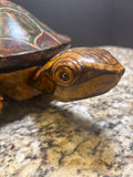 Hand Painted Turtle Box - Castilian Imports (AS IS)