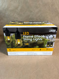 LED Flame Effect 12ft String Lights WORKS (A)