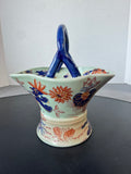 Flawless Ironstone Asian Inspired Ceramic Basket