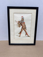 (B) Pair Of Commedia Dell’arte Theatre Style Framed Prints