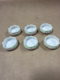 Floral Porcelain Salt Cellar - Set Of 6