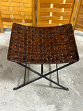 William Sheppe Style Leather Stool, 2 Available, PRICED INDIVIDUALLY, $195 Each