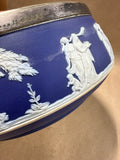 Large Wedgewood Jasperware Bowl With Silver Rim