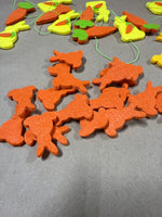 Lot Of Felt Bunnies And Felt Bunny Garland