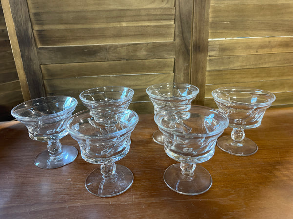 6 pc Glass Ice Cream/Dessert Cups