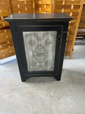 Primitive Style Cupboard with Tin Insert in Door