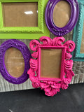 Vibrant Eclectic Picture Frame Wall Collage