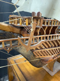 (A) XL Intricate Wooden Model Ship