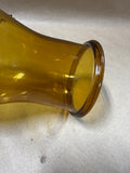 Amber Colored Colonial Williamsburg Style Hurricane Glass