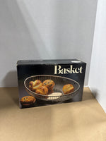 Silver Plate Bread Basket With Basket