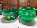 St. Patrick’s Day Plastic Tub and Cauldron