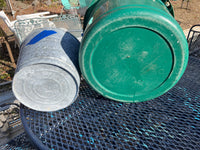 Plastic Tub & Metal Bucket