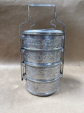 Thai Traditional Aluminum Silver Food Carrier Storage Food