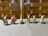 Bunny/Easter Figurine Lot, 6 pc