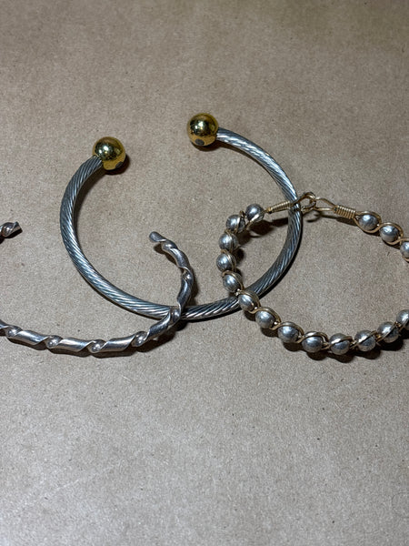 Lot of Silver/Gold Tone Bracelets