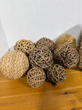Basket Of Twine And Seagrass Balls