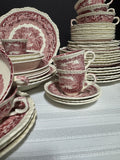 77-Piece Mason’s England Vista Pink China Set (2 AVAILABLE—PRICED INDIVIDUALLY AT $195 EACH SET)