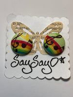 Rainbow/Music Note Earrings