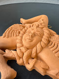 Sicilian Trinacria Terracotta Medusa Wall Decor