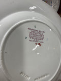 4 Piece Wedgewood Morning Glory Salad Plates