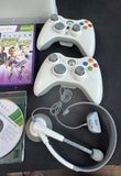 Microsoft XBOX 360 with 4 Remotes, Game, Headset & AC Adapter