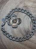 Tiffany & Co. Sterling Bracelet with Dogwood Flower Charm
