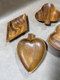 Wooden Playing Cards Nut Bowls