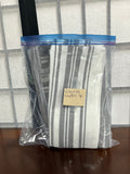 Farmhouse Gray/White Napkins, 7 pc