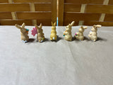 Bunny/Easter Figurine Lot, 6 pc