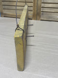 Rustic/Distressed Wood Plank with Metal Star Hooks