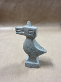 Stone Carved Bird Signed At The Bottom