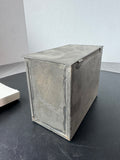 Rustic Tin Recipe Box with Generic Cards & Dividers