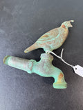 Solid Brass Quail Spigot with Patina
