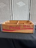 (B) 5-Slot Vintage Coca Cola Wooden Crate (2 AVAILABLE—PRICED INDIVIDUALLY AT $25 EACH)