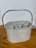 Grey Metal Utensil Caddy