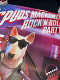 (A) Spuds Mackenzie Rock N’ Roll Party 1987 Vintage Bud Light Poster