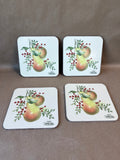 Lenox Williamsburg Pear Corkback Coasters - Set Of 4 - (A)