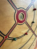 Carrom Double Sided Wooden Vintage Game Board or Decor