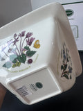 Fuchsia Portmeirion Garden Botanic Square Salad Serving Bowl in Box